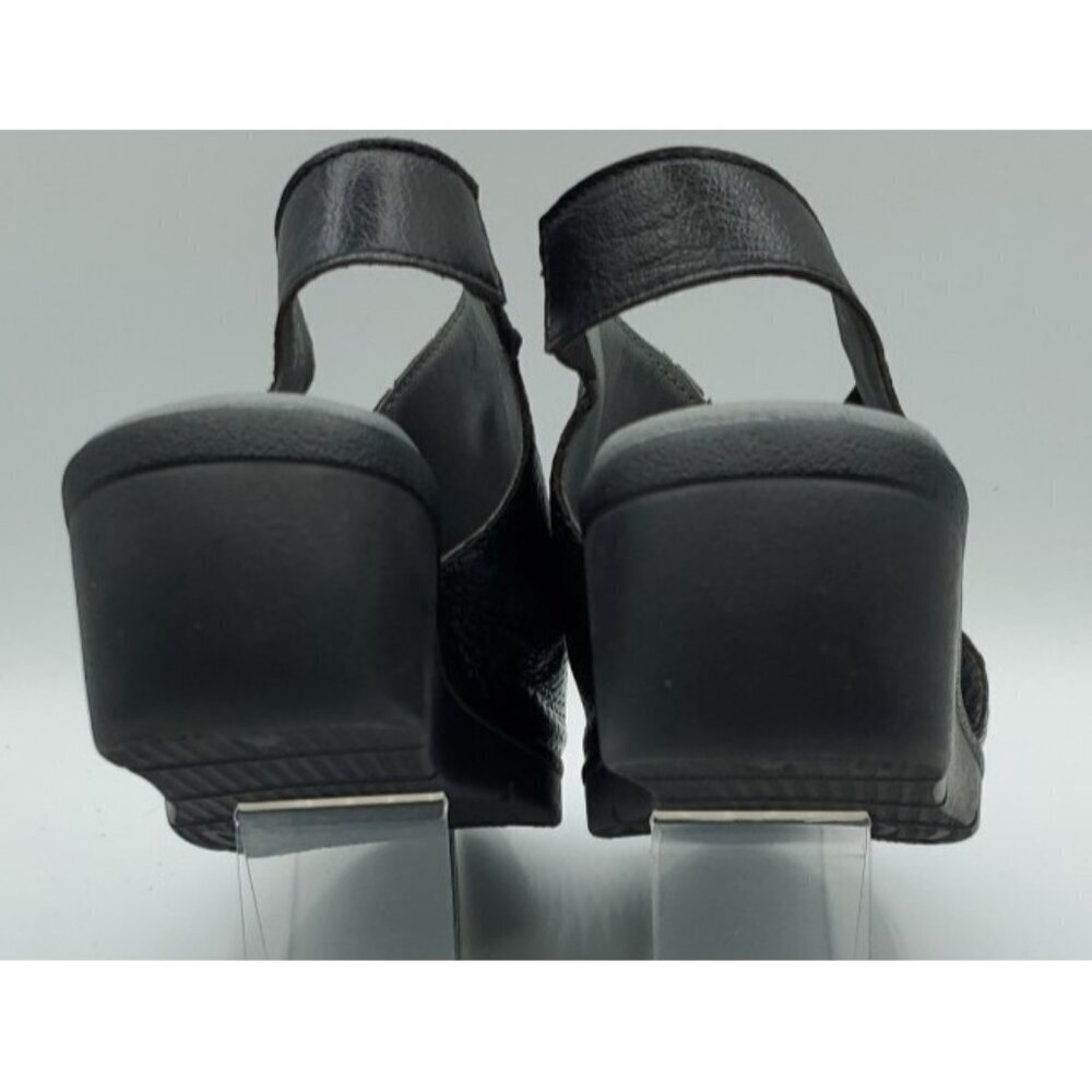 Fly London Women's Black Corners Sandal Peep Toe Size 36 US 5.5 - 6 - Picture 12 of 14